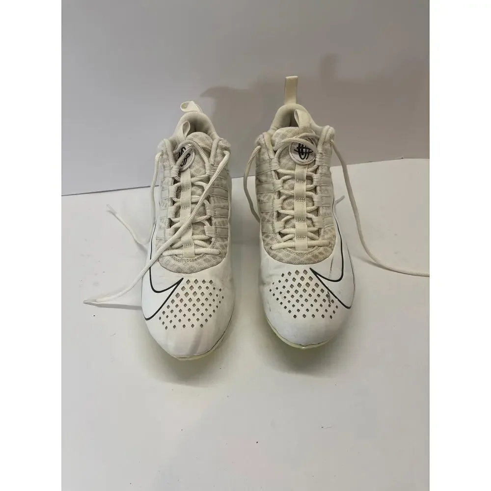 Nike Men’s Size 11 White Black Turf Shoes Athletic Field Cleats